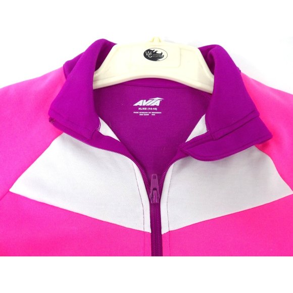 Girl's Color Block Full Zipper Light Weight Jacket size XL/XG 14-16 NEW - Picture 3 of 6